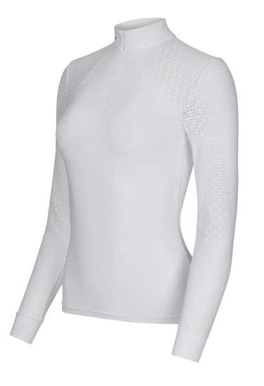Buy LeMieux Olivia White Long Sleeved Show Shirt| Online for Equine