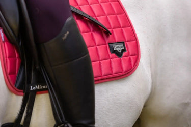 Buy LeMieux Papaya Loire Satin Dressage Square - Small / Medium| Online for Equine
