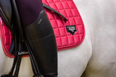 Buy LeMieux Papaya Loire Satin Dressage Square - Small / Medium| Online for Equine