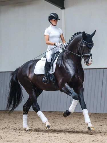 LeMieux Pro Sport D-Ring Cotton Dressage Square White| Online For Equine