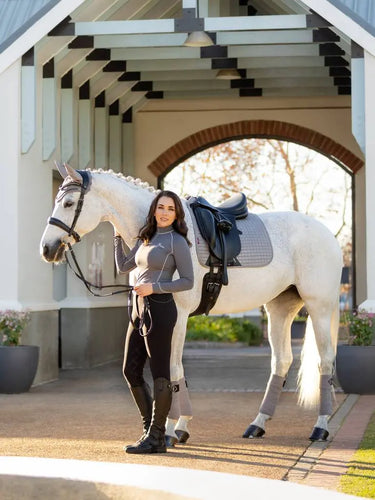 LeMieux ProSport Grey Suede Dressage Square| Online For Equine