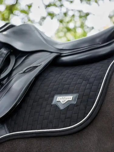 LeMieux Puissance Suede Close Contact Square Black| Online For Equine