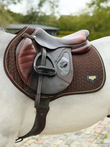 LeMieux Puissance Suede Close Contact Square Brown| Online For Equine
