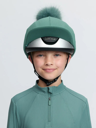 LeMieux Ribbed Hat Silk Aloe| Online For Equine