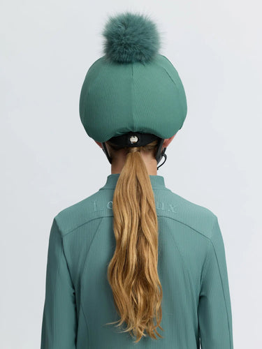 LeMieux Ribbed Hat Silk Aloe| Online For Equine