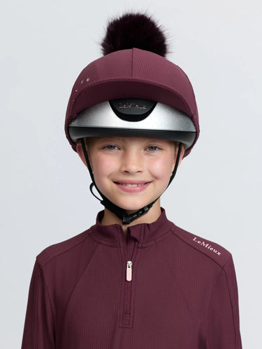 LeMieux Ribbed Hat Silk Bramble| Online For Equine