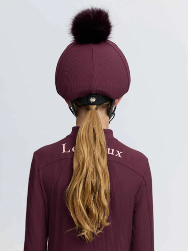 LeMieux Ribbed Hat Silk Bramble| Online For Equine
