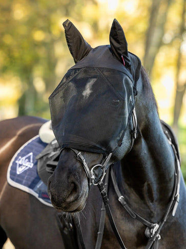 LeMieux Ride On Fly Mask Black| Online For Equine