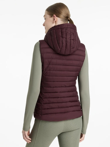 LeMieux Rose Hooded Puffer Gilet Damson| Online For Equine