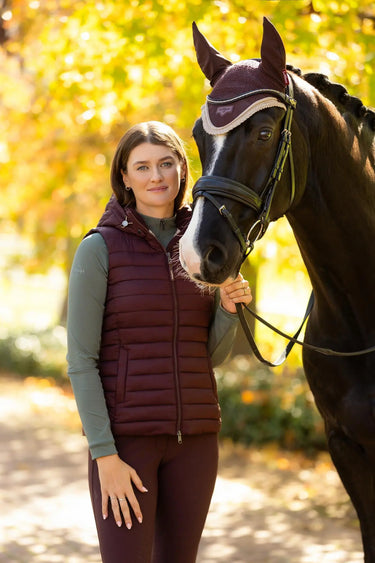 LeMieux Rose Hooded Puffer Gilet Damson| Online For Equine