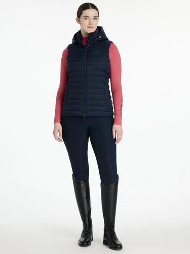 LeMieux Rose Hooded Puffer Gilet Navy| Online For Equine
