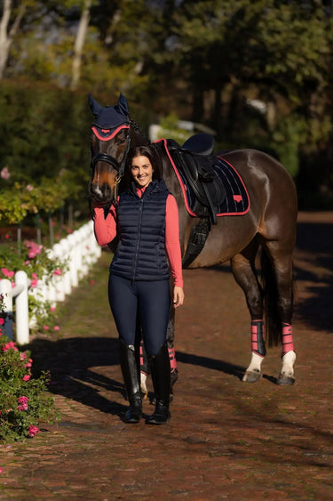 LeMieux Rose Hooded Puffer Gilet Navy| Online For Equine