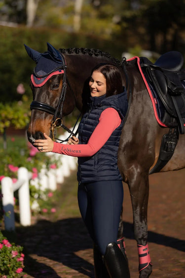 LeMieux Rose Hooded Puffer Gilet Navy| Online For Equine