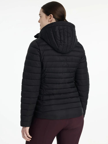 LeMieux Rose Hooded Puffer Jacket Black| Online For Equine