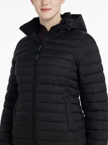 LeMieux Rose Hooded Puffer Jacket Black| Online For Equine