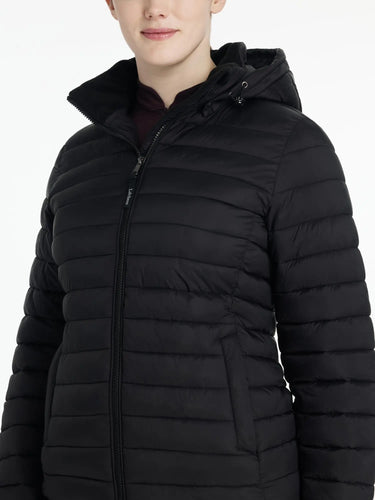 LeMieux Rose Hooded Puffer Jacket Black| Online For Equine