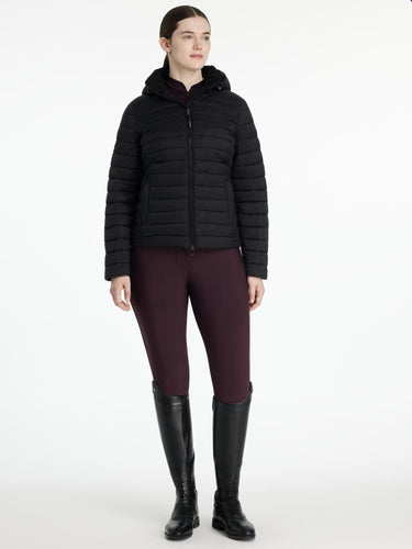 LeMieux Rose Hooded Puffer Jacket Black| Online For Equine