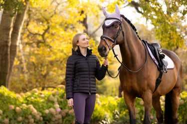 LeMieux Rose Hooded Puffer Jacket Black| Online For Equine