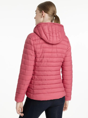 LeMieux Rose Hooded Puffer Jacket Cranberry| Online For Equine