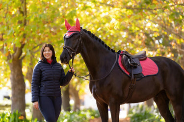 LeMieux Rose Hooded Puffer Jacket Navy| Online For Equine