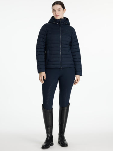 LeMieux Rose Hooded Puffer Jacket Navy| Online For Equine