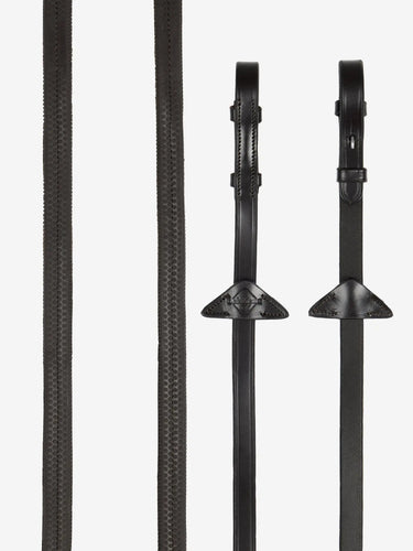 LeMieux Rubber Reins Brown/Silver| Online For Equine