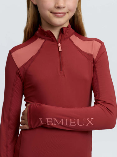 LeMieux Russet Young Rider Mia Mesh Base Layer Russet| Online For Equine