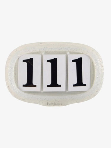 LeMieux Saddle Number Holder Silver Glitter| Online For Equine