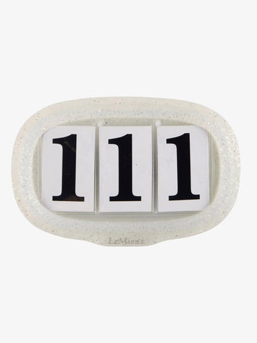 LeMieux Saddle Number Holder Silver Glitter| Online For Equine
