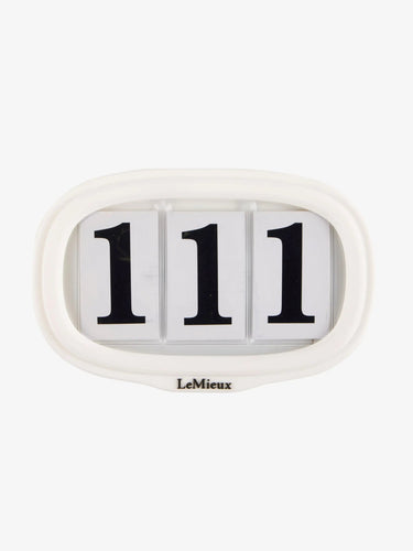 LeMieux Saddle Number Holder White| Online For Equine