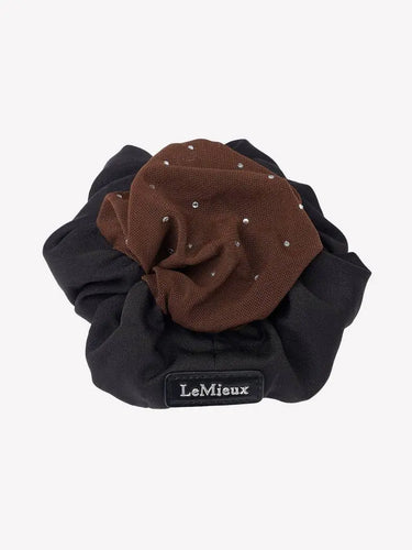 LeMieux Scrunchie with Crystal Hair Net Black| Online For Equine