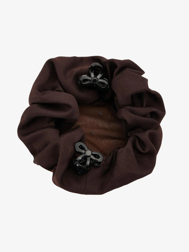 LeMieux Scrunchie with Crystal Hair Net Brown/Brown| Online For Equine