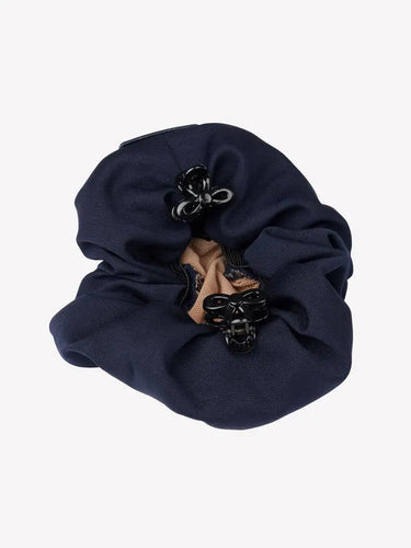 LeMieux Scrunchie with Crystal Hair Net Navy| Online For Equine