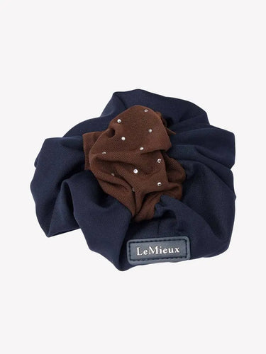 LeMieux Scrunchie with Crystal Hair Net Navy| Online For Equine