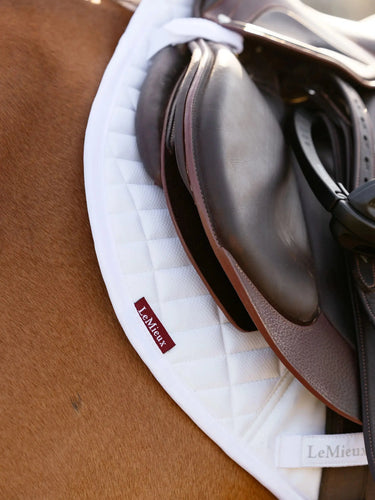 LeMieux Self-Cool Close Contact Half Square White| Online For Equine