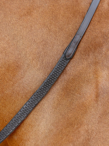LeMieux Soft Rubber Reins Havana/Silver| Online For Equine