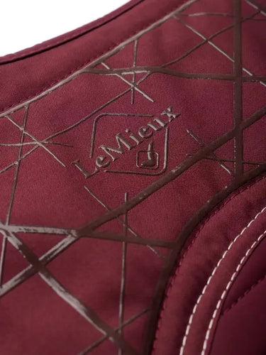 Lemieux Square Soft Shell Anti Slip Eurojump Dressage Pad Burgundy
