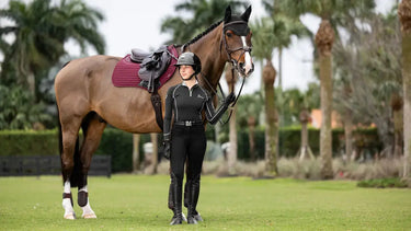 LeMieux Soft Shell Anti Slip EuroJump Square Burgundy| Online For Equine