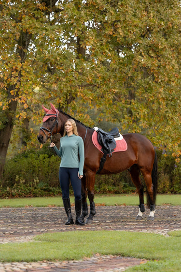 LeMieux Spiced Earth Merino+ Suede Classic Close Contact Square Spiced Earth| Online For Equine