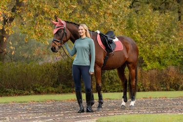 LeMieux Spiced Earth Merino+ Suede Classic Close Contact Square Spiced Earth| Online For Equine