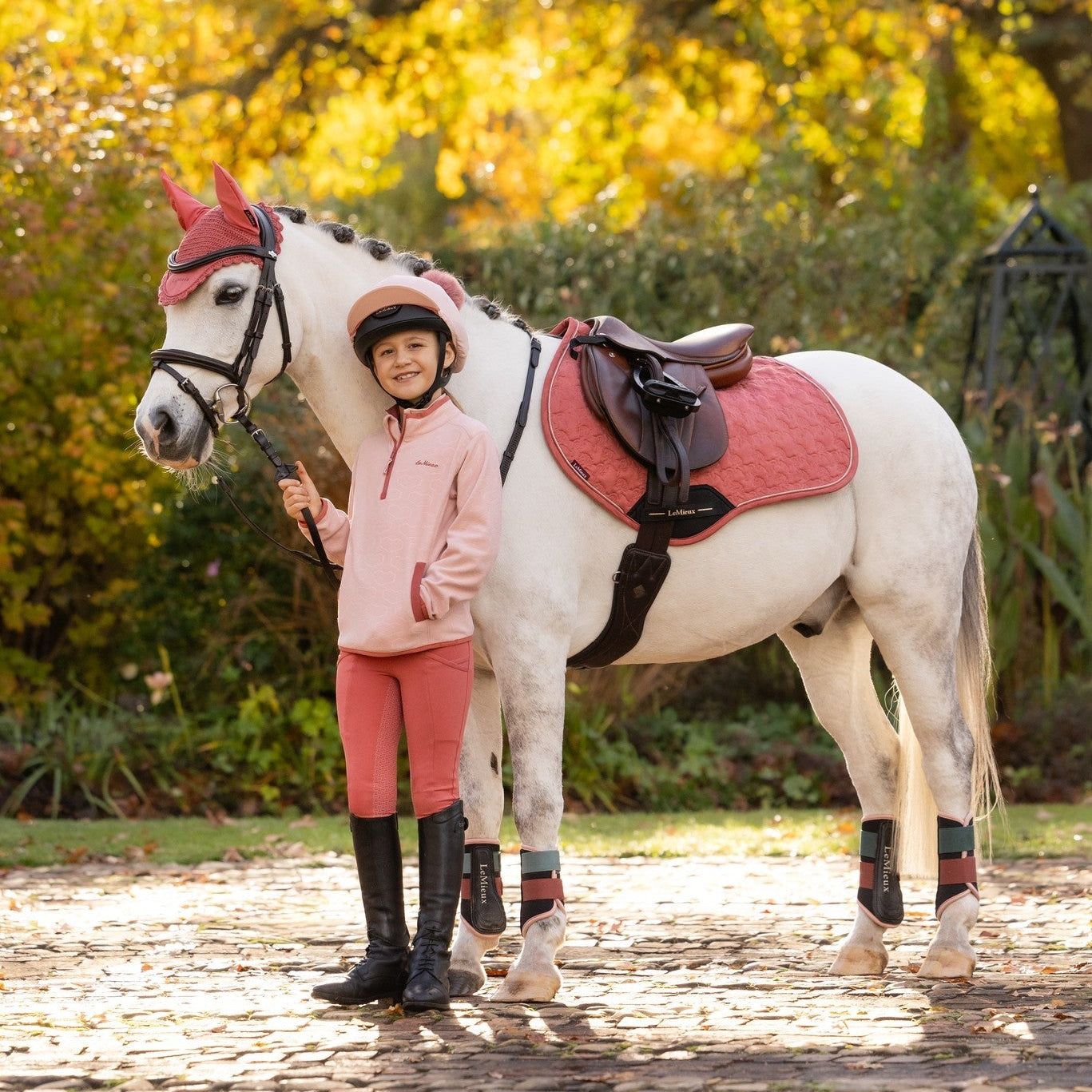 LeMieux Spiced Earth Mini Suede Jump Square Spiced Earth| Online For Equine