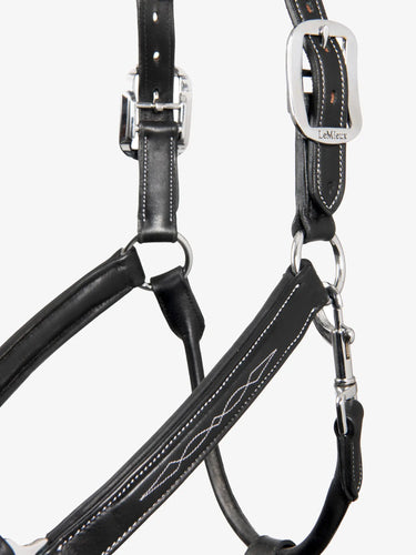 LeMieux Stitched Leather Headcollar Black| Online For Equine