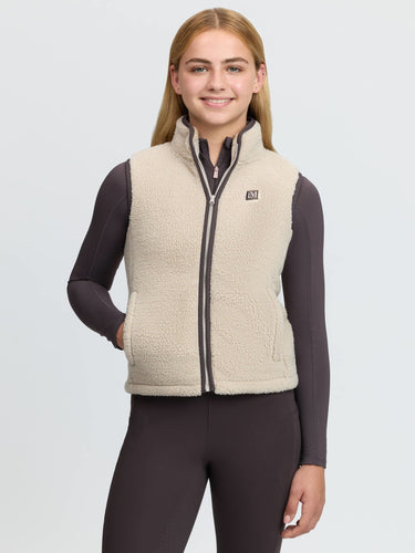LeMieux Stone Young Rider Trinity Teddy Gilet Stone| Online For Equine