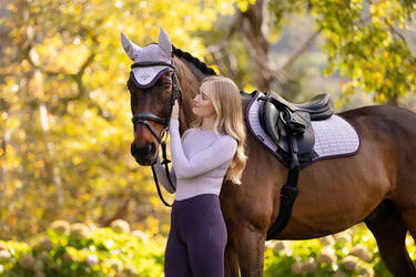 LeMieux Suede Close Contact Square Lilac| Online For Equine