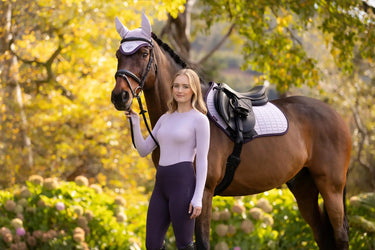 LeMieux Suede Close Contact Square Lilac| Online For Equine