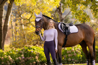 LeMieux Suede Close Contact Square Lilac| Online For Equine