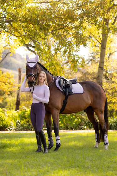 LeMieux Suede Close Contact Square Lilac| Online For Equine