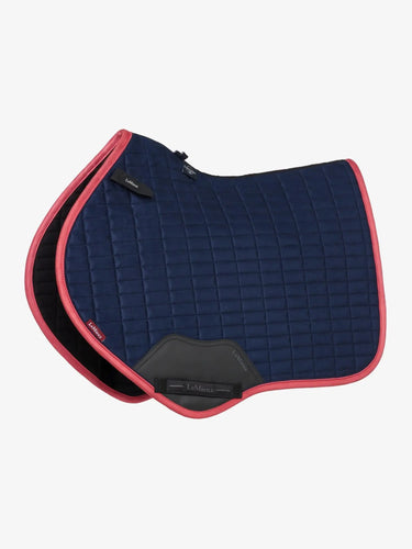 LeMieux Suede Close Contact Square Navy/Cranberry| Online For Equine
