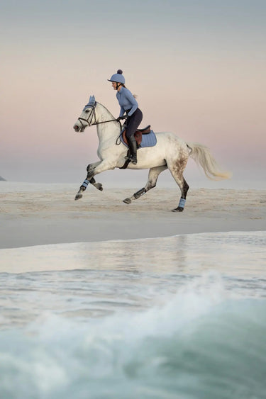 LeMieux Suede Close Contact Square Powder Blue| Online For Equine