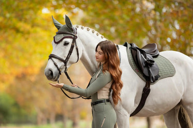 LeMieux Suede Close Contact Square Rosemary| Online For Equine